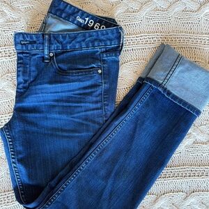 GAP Women's Dark Blue 1969 Boyfriend Jeans